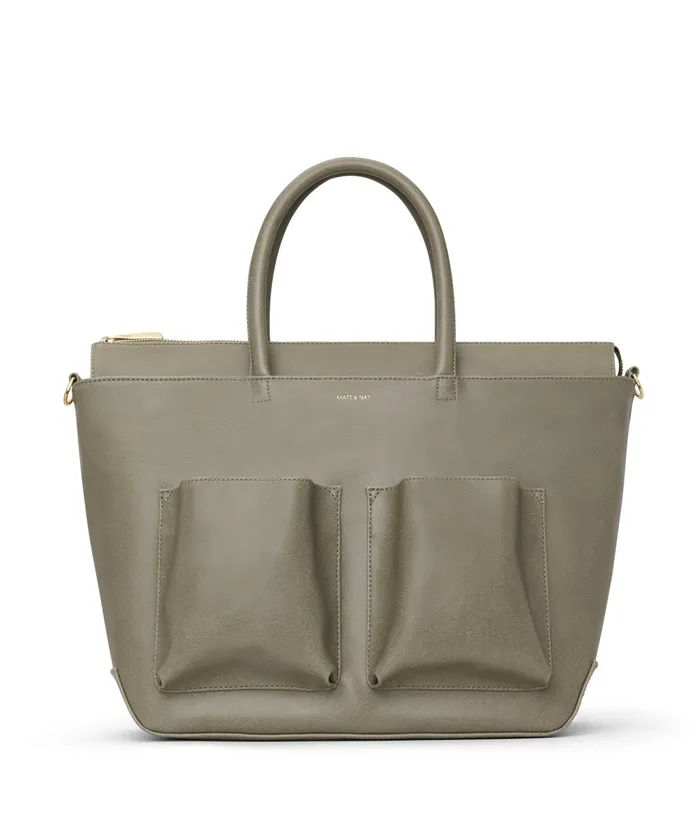 MensWomen Raylanmed Vegan Diaper Bag 8211 Vintage Sage Matt and Nat Weekenders