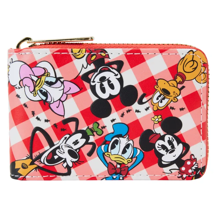 Mickey and Friends Picnic Basket Accordion Zip Around Wallet Unisex Loungefly Bags and Wallets Mickey and Friends Picnic Basket Accordion Zip Around Wallet Unisex Loungefly Bags and Wallets