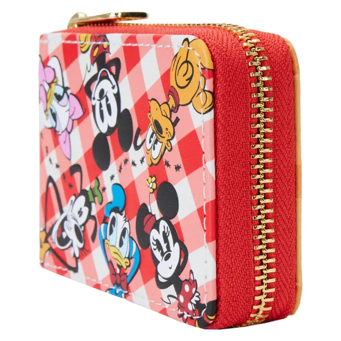 Mickey and Friends Picnic Basket Accordion Zip Around Wallet Unisex Loungefly Bags and Wallets Mickey and Friends Picnic Basket Accordion Zip Around Wallet Unisex Loungefly Bags and Wallets