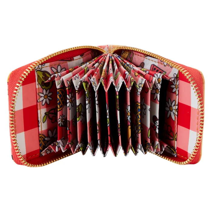 Mickey and Friends Picnic Basket Accordion Zip Around Wallet Unisex Loungefly Bags and Wallets Mickey and Friends Picnic Basket Accordion Zip Around Wallet Unisex Loungefly Bags and Wallets