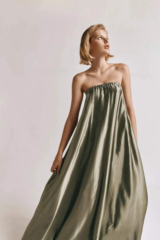 MidiMaxi Dresses Women VRG GRL Lenni Maxi Dress Olive MidiMaxi Dresses Women VRG GRL Lenni Maxi Dress Olive