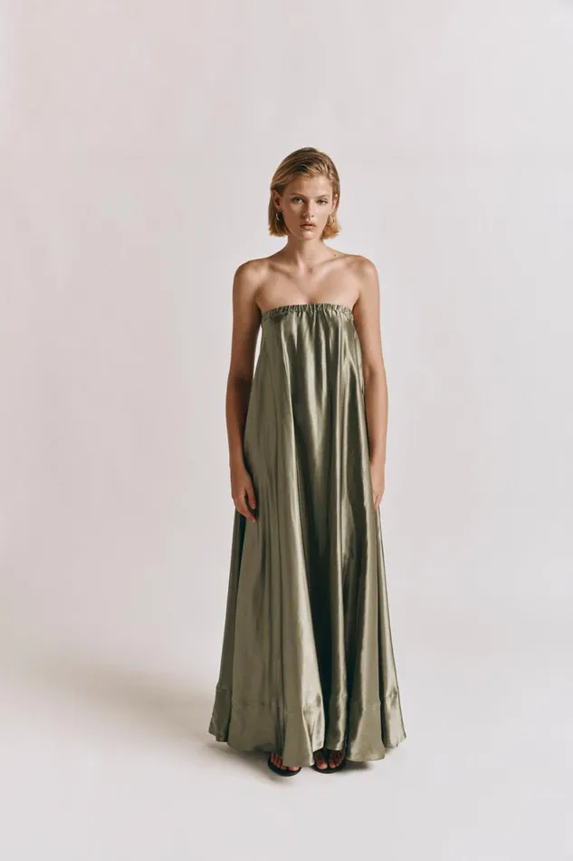 MidiMaxi Dresses Women VRG GRL Lenni Maxi Dress Olive MidiMaxi Dresses Women VRG GRL Lenni Maxi Dress Olive