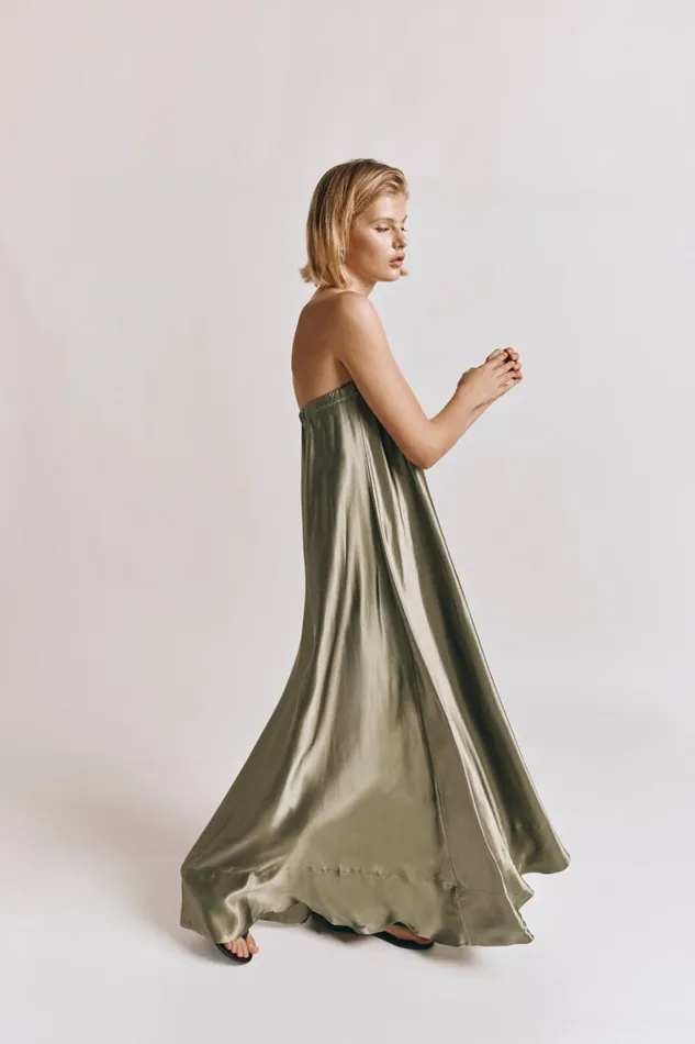 MidiMaxi Dresses Women VRG GRL Lenni Maxi Dress Olive MidiMaxi Dresses Women VRG GRL Lenni Maxi Dress Olive