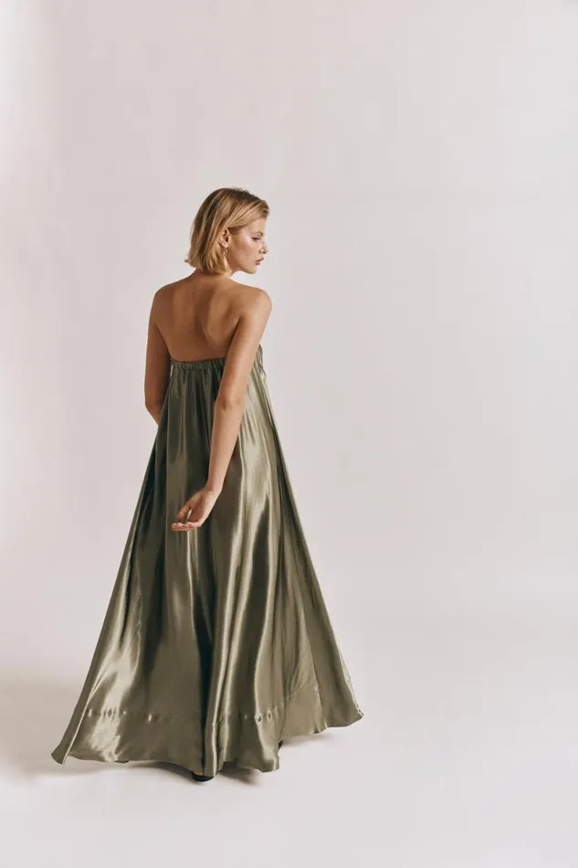 MidiMaxi Dresses Women VRG GRL Lenni Maxi Dress Olive MidiMaxi Dresses Women VRG GRL Lenni Maxi Dress Olive