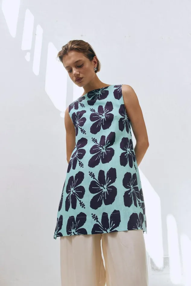 Mini Dresses Women VRG GRL Aftersun Mini Dress Tropicana