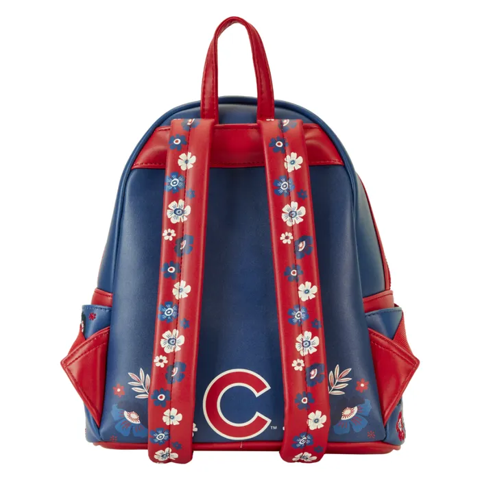 MLB Chicago Cubs Floral Mini Backpack Unisex Loungefly Backpacks MLB Chicago Cubs Floral Mini Backpack Unisex Loungefly Backpacks