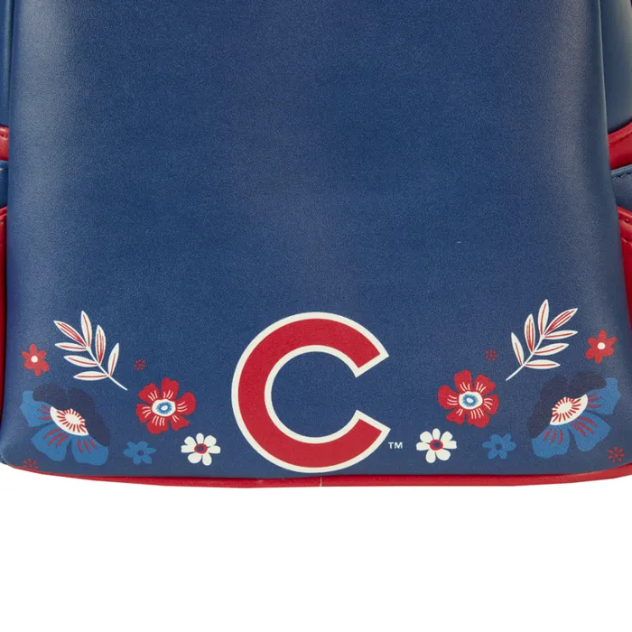 MLB Chicago Cubs Floral Mini Backpack Unisex Loungefly Backpacks MLB Chicago Cubs Floral Mini Backpack Unisex Loungefly Backpacks