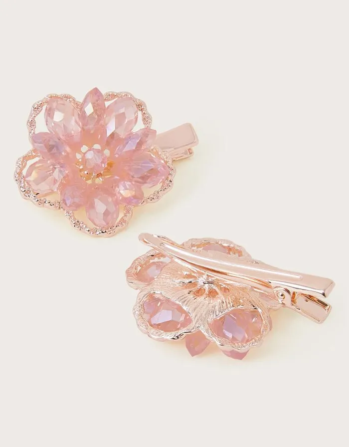 Monsoon 2Pack Jewel Encrusted Flower Clips Children Girls039 Hair Accessories Monsoon 2Pack Jewel Encrusted Flower Clips Children Girls039 Hair Accessories