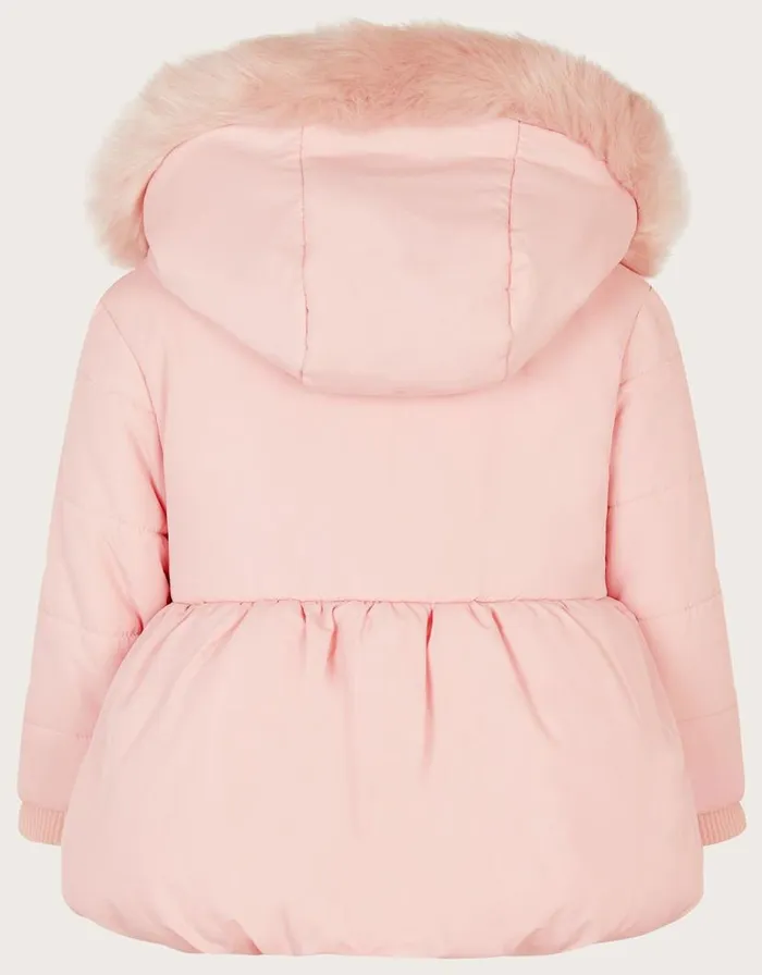 Monsoon Baby Butterfly 3D Padded Coat Pink Children Coats and Jackets Monsoon Baby Butterfly 3D Padded Coat Pink Children Coats and Jackets