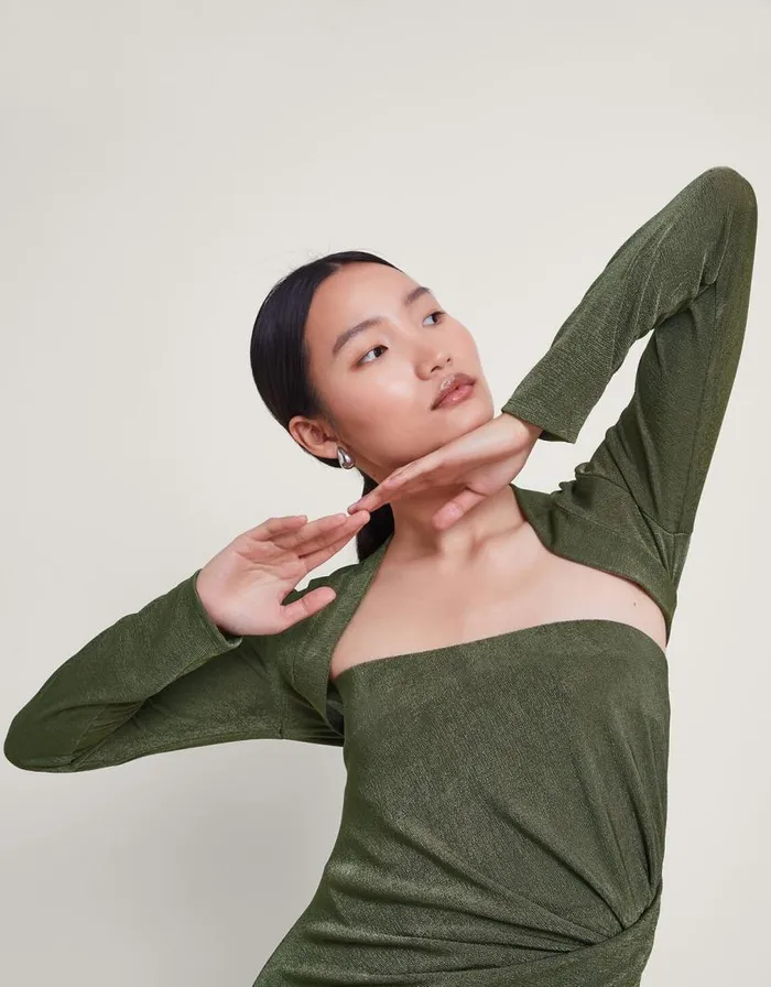 Monsoon Billi Bolero Jacket Green Women Casualwear Monsoon Billi Bolero Jacket Green Women Casualwear