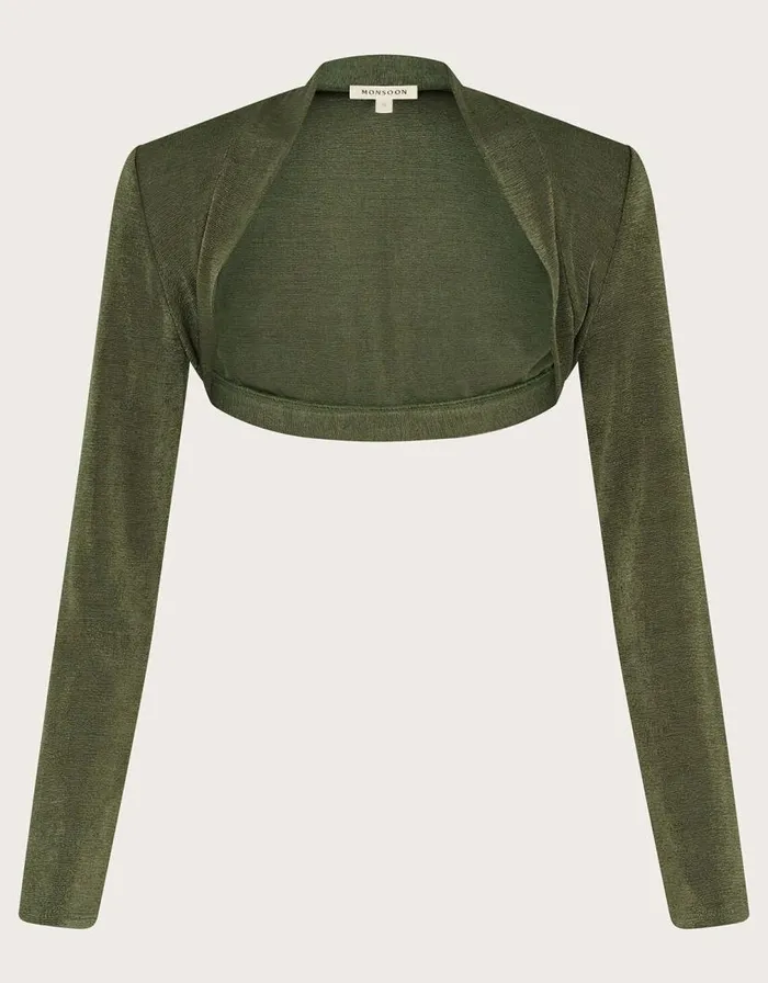 Monsoon Billi Bolero Jacket Green Women Casualwear Monsoon Billi Bolero Jacket Green Women Casualwear