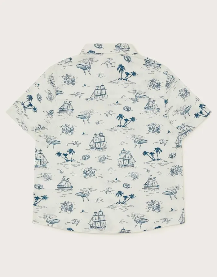 Monsoon Boat Shirt Ivory Children Tops and Tshirts Monsoon Boat Shirt Ivory Children Tops and Tshirts