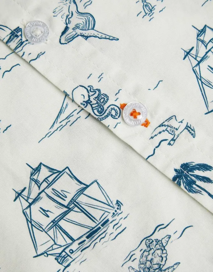 Monsoon Boat Shirt Ivory Children Tops and Tshirts Monsoon Boat Shirt Ivory Children Tops and Tshirts