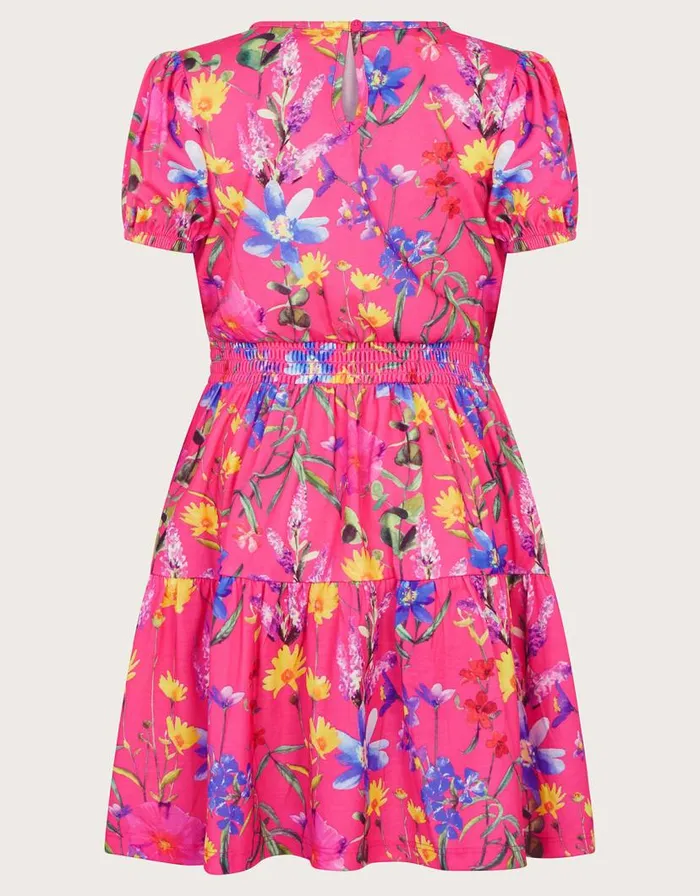 Monsoon Botanical Jersey Dress Pink Children Dresses Monsoon Botanical Jersey Dress Pink Children Dresses