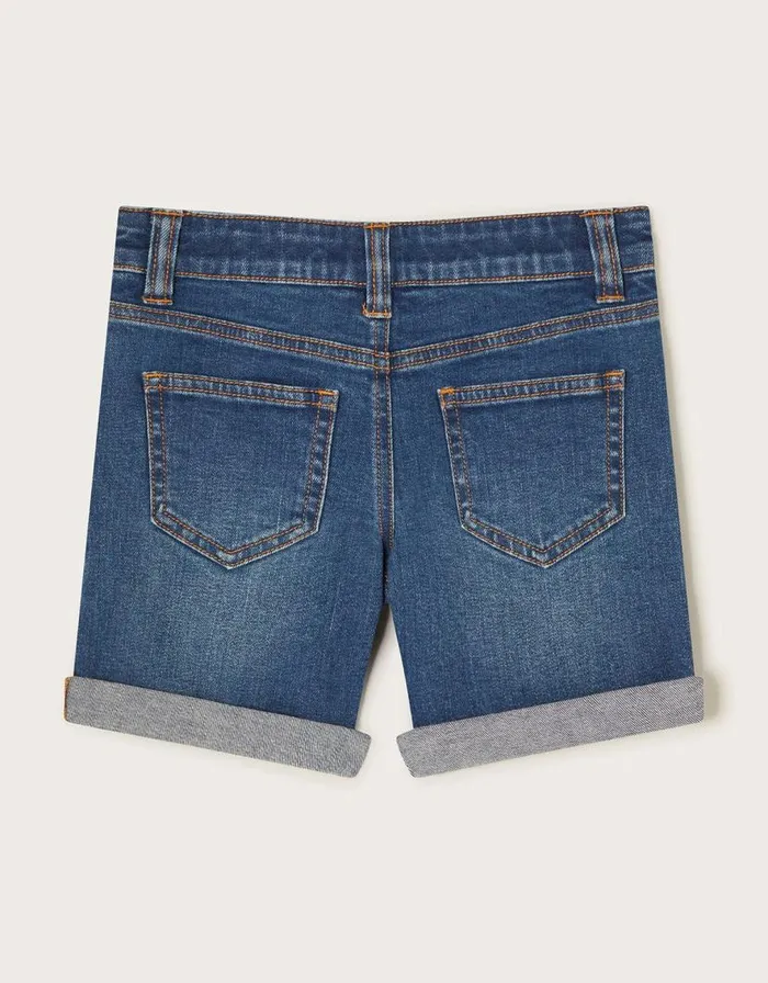 Monsoon Butterfly Embroidered Denim Shorts Blue Children Trousers and Shorts Monsoon Butterfly Embroidered Denim Shorts Blue Children Trousers and Shorts