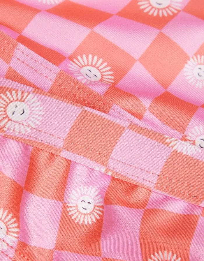 Monsoon Checkerboard Halter Bikini Set Pink Children Casualwear Collection Monsoon Checkerboard Halter Bikini Set Pink Children Casualwear Collection
