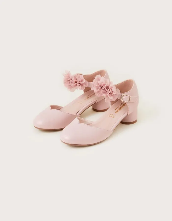 Monsoon Corsage TwoPart Heels Pink Children Partywear