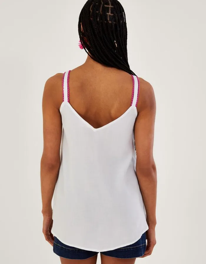 Monsoon Embroidered Cami Top Pink Women Tops and Blouses Monsoon Embroidered Cami Top Pink Women Tops and Blouses