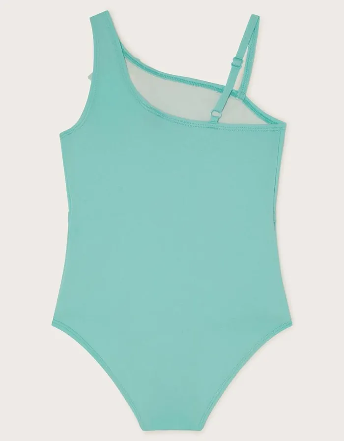 Monsoon Flower Mesh Swimsuit Blue Children Beachwear and Swimwear Monsoon Flower Mesh Swimsuit Blue Children Beachwear and Swimwear