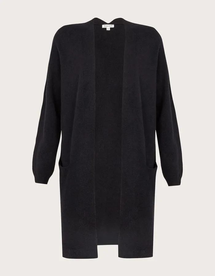 Monsoon Lenny Longline Cardigan Blue Women Knitwear Monsoon Lenny Longline Cardigan Blue Women Knitwear