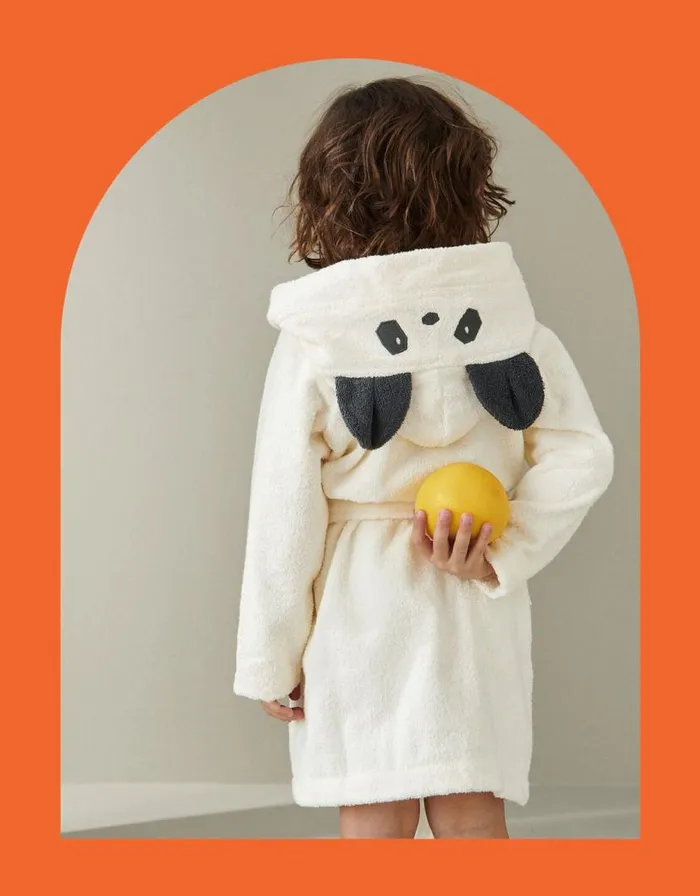 Monsoon Liewood Lily Panda Bathrobe Cream Children Boys039 Accessories