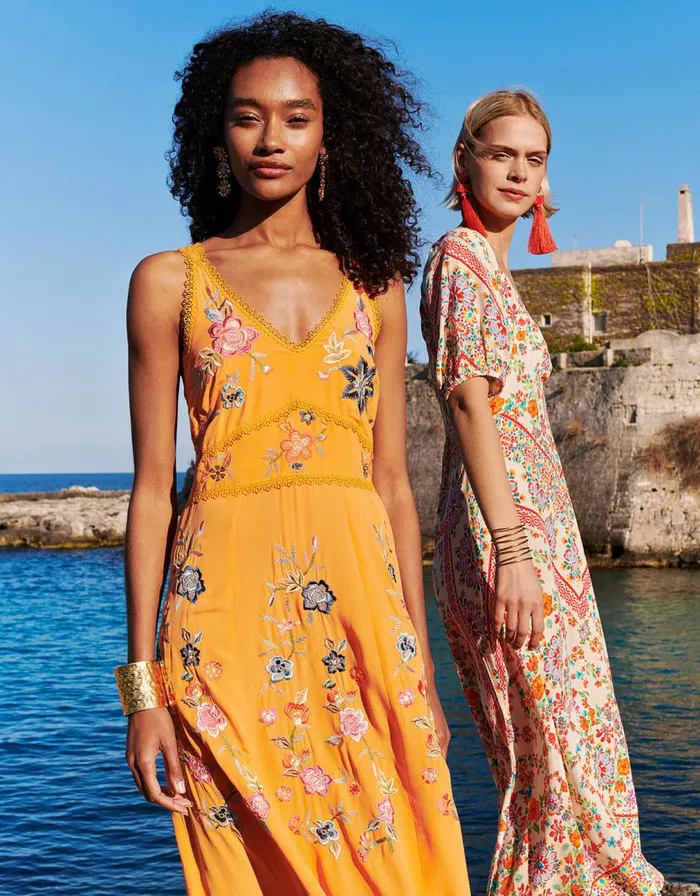 Monsoon Liyana Embroidered Floral Cami Dress In Sustainable Viscose Orange Women Occasionwear Monsoon Liyana Embroidered Floral Cami Dress In Sustainable Viscose Orange Women Occasionwear