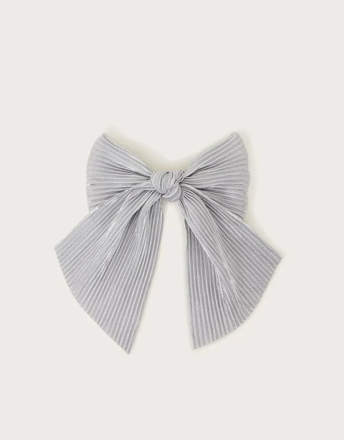 Monsoon Metallic Plisse Bow Hair Clip Children Girls039 Hair Accessories
