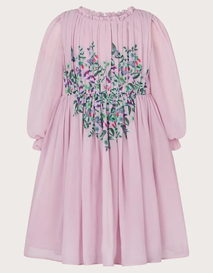 Monsoon Noon Print Dress Pink Children Dresses
