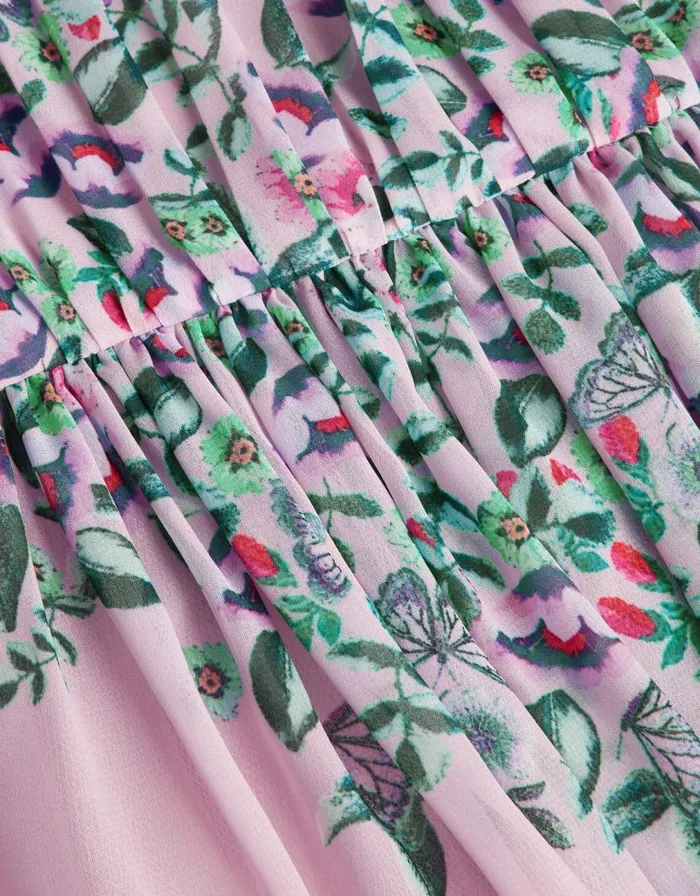 Monsoon Noon Print Dress Pink Children Dresses Monsoon Noon Print Dress Pink Children Dresses