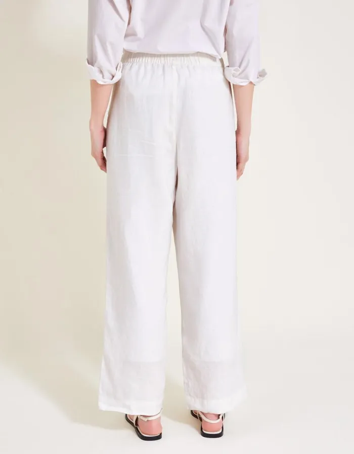 Monsoon Parker Linen Crop Trousers White Women Casualwear Monsoon Parker Linen Crop Trousers White Women Casualwear