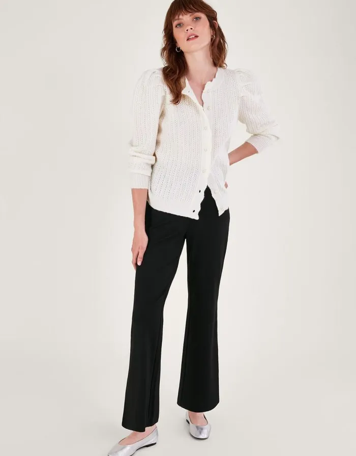 Monsoon Petra Ponte Trousers Black Women Trousers and Jeans