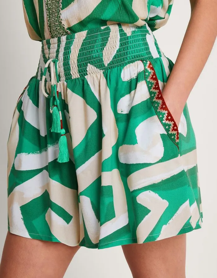 Monsoon Posy Print Shorts Green Women Beachwear and Swimwear Monsoon Posy Print Shorts Green Women Beachwear and Swimwear