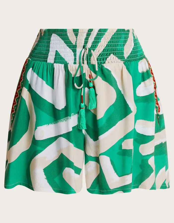 Monsoon Posy Print Shorts Green Women Beachwear and Swimwear Monsoon Posy Print Shorts Green Women Beachwear and Swimwear
