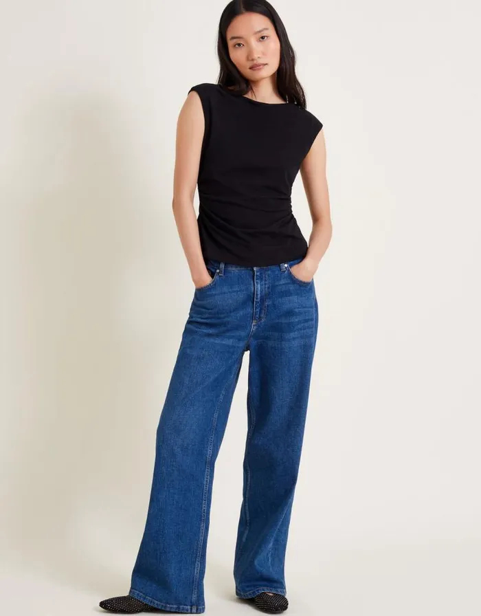 Monsoon Sandy Slash Cami Top Black Women Tops and Blouses Monsoon Sandy Slash Cami Top Black Women Tops and Blouses