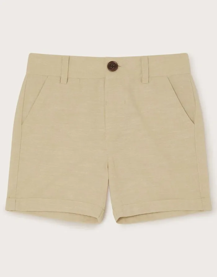 Monsoon Smart Chino Shorts Natural Children Suits and Sets