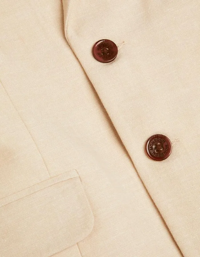 Monsoon Smart Pocket Detail Blazer Natural Children Suits and Sets Monsoon Smart Pocket Detail Blazer Natural Children Suits and Sets