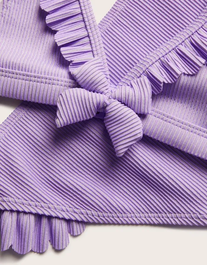 Monsoon Sparkle Rib Halter Bikini Set Purple Children Beachwear and Swimwear Monsoon Sparkle Rib Halter Bikini Set Purple Children Beachwear and Swimwear