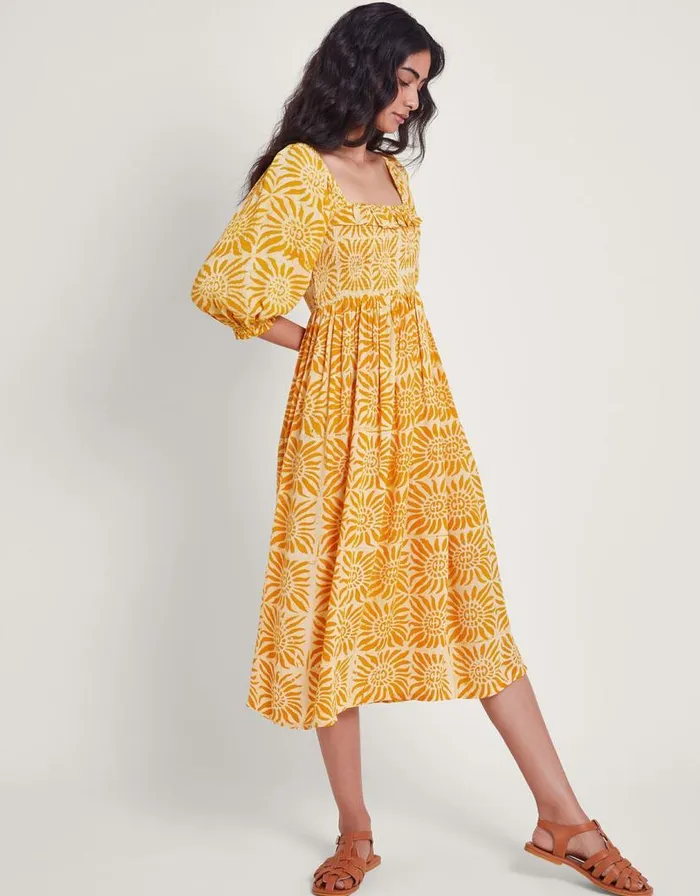 Monsoon Sunny Batik Dye Dress Orange Women Beachwear and Swimwear Monsoon Sunny Batik Dye Dress Orange Women Beachwear and Swimwear