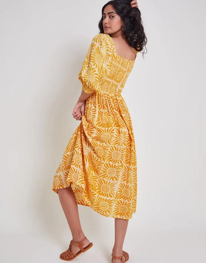 Monsoon Sunny Batik Dye Dress Orange Women Beachwear and Swimwear Monsoon Sunny Batik Dye Dress Orange Women Beachwear and Swimwear