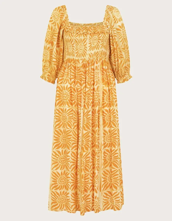 Monsoon Sunny Batik Dye Dress Orange Women Beachwear and Swimwear Monsoon Sunny Batik Dye Dress Orange Women Beachwear and Swimwear