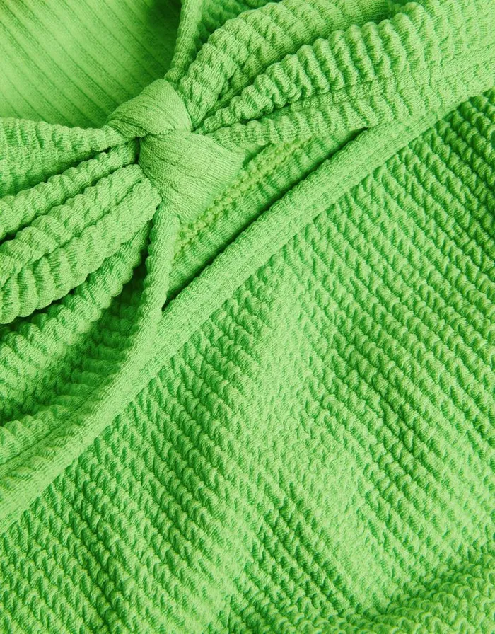 Monsoon Tie Bow Textured Bikini Set Green Children Beachwear and Swimwear Monsoon Tie Bow Textured Bikini Set Green Children Beachwear and Swimwear