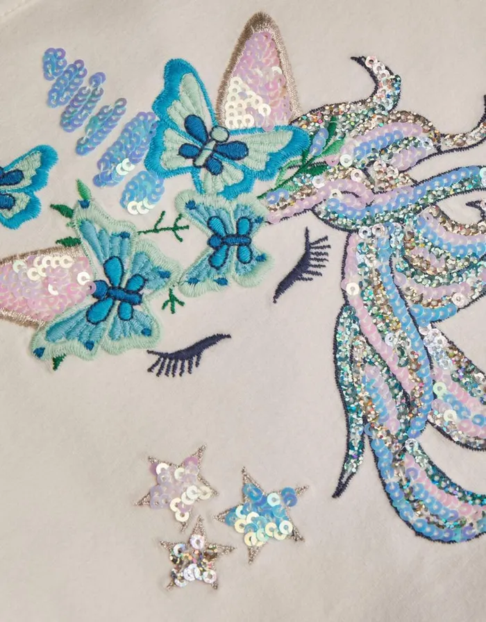 Monsoon Unicorn Disco Dress Blue Children Dresses Monsoon Unicorn Disco Dress Blue Children Dresses