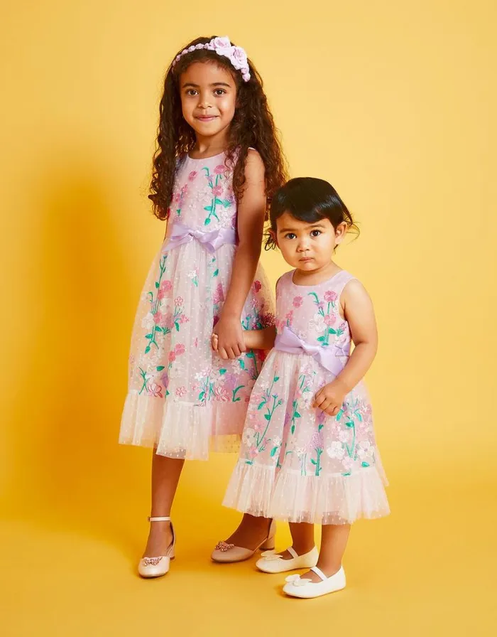 Monsoon Zuzannah Floral Dress Multi Children Dresses