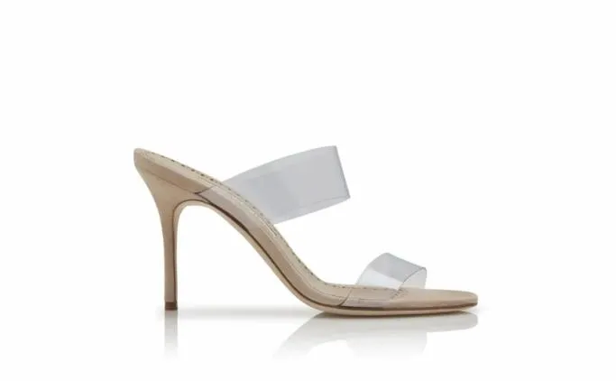 Mules Women Manolo Blahnik SCOLTOClear ECO PVC Open Toe Mules Mules Women Manolo Blahnik SCOLTOClear ECO PVC Open Toe Mules