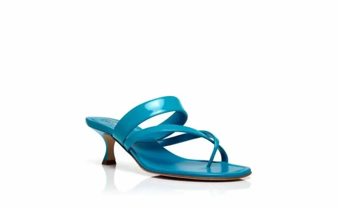 Mules Women Manolo Blahnik SUSATurquoise Patent Leather Mules Mules Women Manolo Blahnik SUSATurquoise Patent Leather Mules
