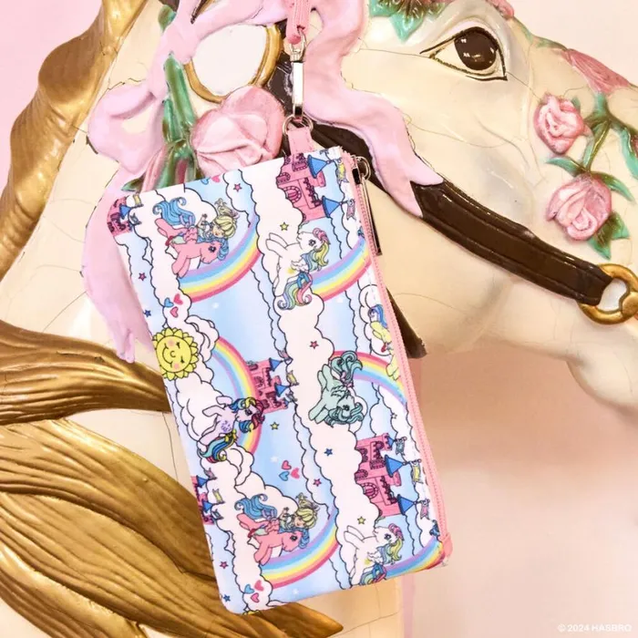 My Little Pony Sky Scene AllOver Print Nylon Zipper Pouch Wristlet Unisex Loungefly Bags and Wallets
