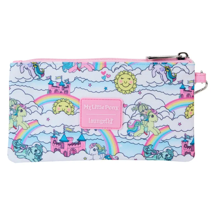 My Little Pony Sky Scene AllOver Print Nylon Zipper Pouch Wristlet Unisex Loungefly Bags and Wallets