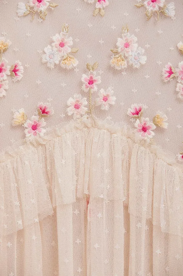 Needle and Thread Evening Primrose Micro Mini Dress Champagne Women Embroidered Dresses Needle and Thread Evening Primrose Micro Mini Dress Champagne Women Embroidered Dresses