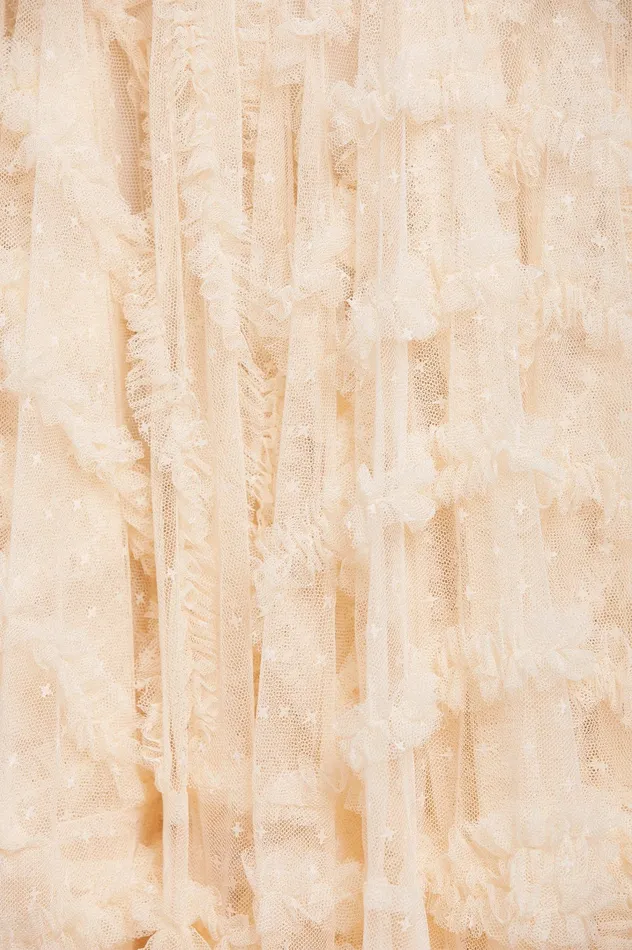 Needle and Thread Florence Ruffle Ankle Skirt Champagne Women Exclusives