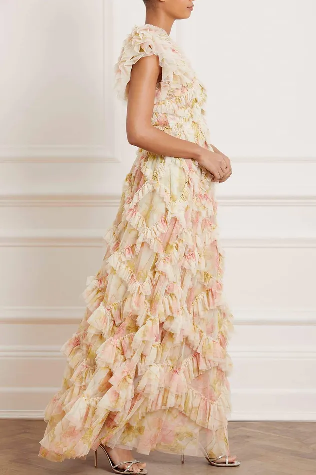 Needle and Thread Genevieve Rose Gown Multi Women Printed Dresses